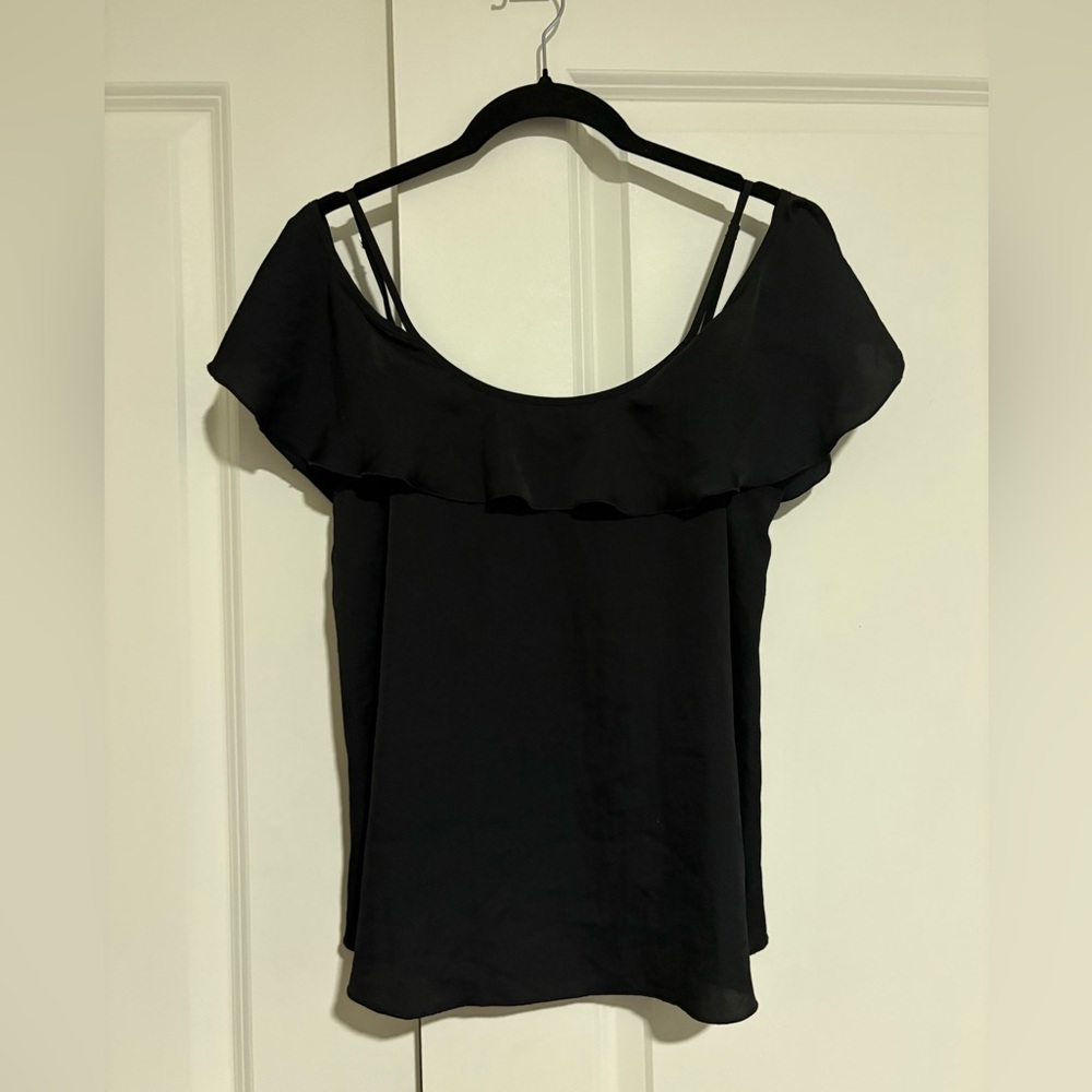 LAST CHANCE Victoria's Secret Elegant Black Off-Shoulder Blouse